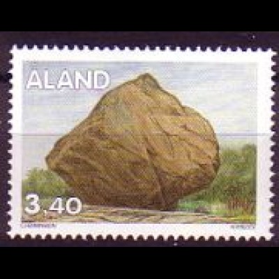 Aland Mi.Nr. 93 Gesteinsformationen, Findling Insel Torsskär (3.40M)