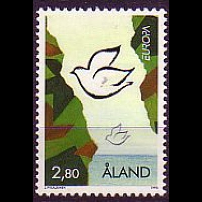 Aland Mi.Nr. 100 Europa 95, Friedenstaube (2.80M)