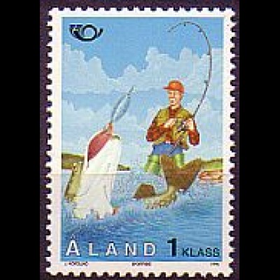 Aland Mi.Nr. 103 Norden 95, Tourismus, Sportangeln (1. Klasse)