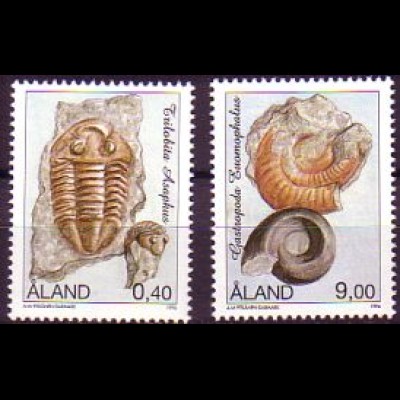 Aland Mi.Nr. 117-118 Fossilien (2 Werte)
