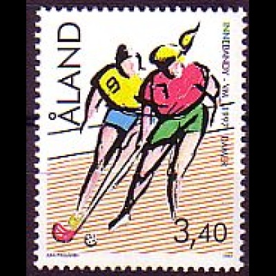 Aland Mi.Nr. 127 Hockey - Weltmeisterschaft (3.40M)