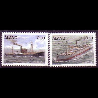 Aland Mi.Nr. 131-132 Dampfschiffe (2 Werte)