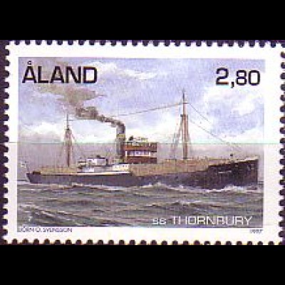 Aland Mi.Nr. 131 Dampfschiffe, Thornbury (1903) (2.80M)
