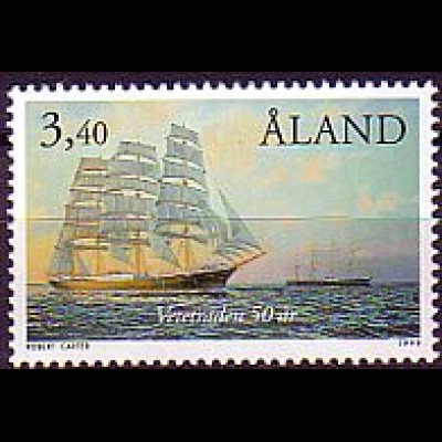 Aland Mi.Nr. 155 Segelschiffe Pamir und Passat vor Australien (3.40M)