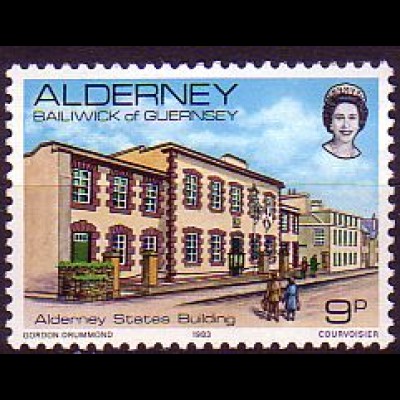 Alderney Mi.Nr. 3 Regierungsgebäude in St. Anne (9)
