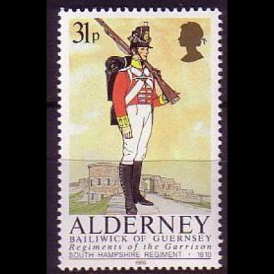 Alderney Mi.Nr. 26 Soldat des South Hampshire Regiments (1810) (31)
