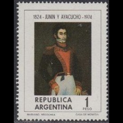 Argentinien Mi.Nr. 1195 Gemälde Mariano Necochea (1)
