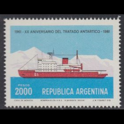 Argentinien Mi.Nr. 1510 20J. Antarktisvertrag Eisbrecher Almirante Irizar (2000)
