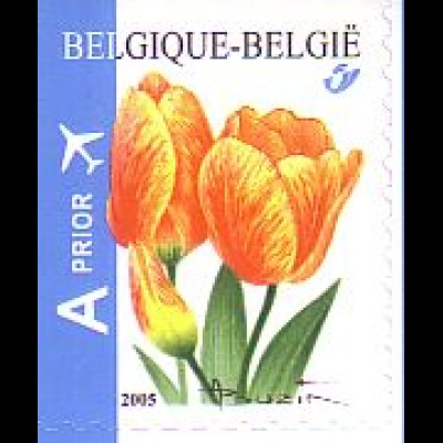Belgien Mi.Nr. 3454BEo Freim. Tulpe, links + oben geschn. (-)