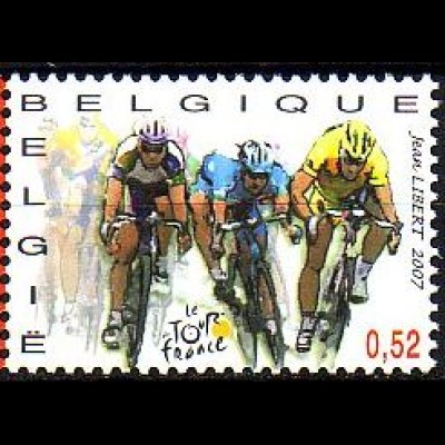 Belgien Mi.Nr. 3719 Tour de France, Dünkirchen-Gent, Zielsprint (0,52)