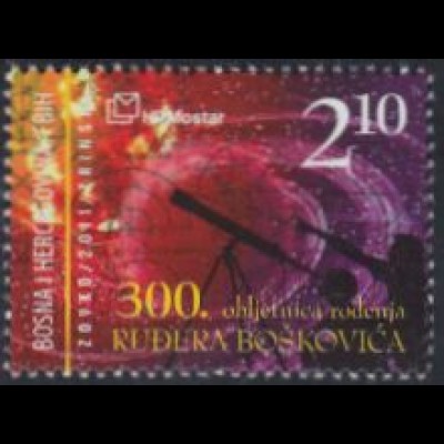 Bosnien-Herz.Kroat. Mi.Nr. 315 Rugjer Joseip Boskovic, Mathematiker (2,10)