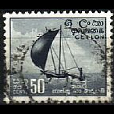 Ceylon Mi.Nr. 272 Einheimische Bilder, Fischerboot (50C)