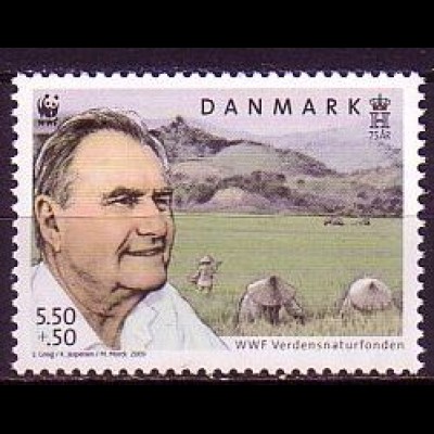 Dänemark Mi.Nr. 1523 Weltweiter Naturschutz WWF-Präsident Prinz Henrik (5,50+50)