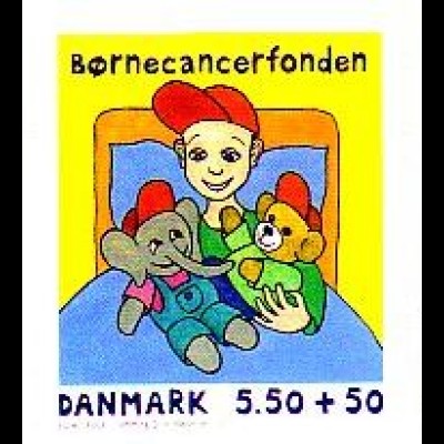 Dänemark Mi.Nr. 1560BC 15 J. Dän. Kinderkrebsfonds, skl. (5,50+50)
