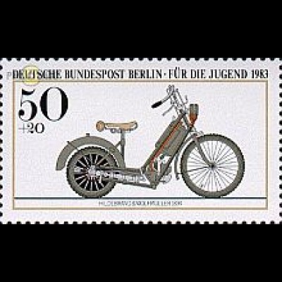 Berlin Mi.Nr. 694 Jugend 83 Motorräder, Hildebrand & Wolfm. 1894 (50+20)
