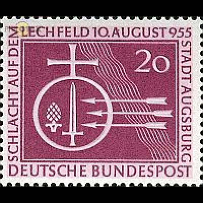 D,Bund Mi.Nr. 216 Schlacht auf dem Lechfeld (20)
