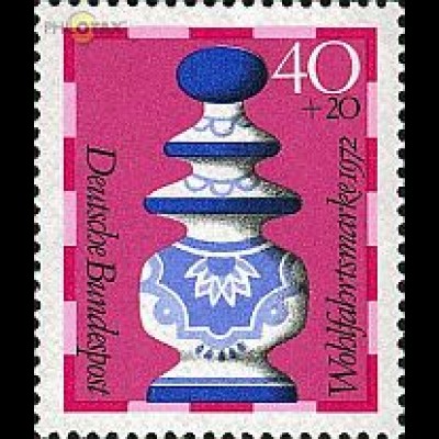 D,Bund Mi.Nr. 744 Wohlf.72 Schachfiguren (40+20)
