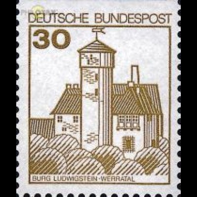D,Bund Mi.Nr. 914CI Burgen u.Schl.oben geschn.Bdr. Burg Ludwigstein (30)
