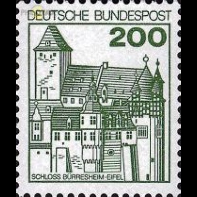D,Bund Mi.Nr. 920AI Burgen u.Schl.gez. Bürresheim (200)