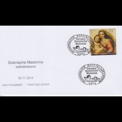 D,Bund Mi.Nr. 2965 Sixtinische Madonna, Raffael, selbstkl. (55)