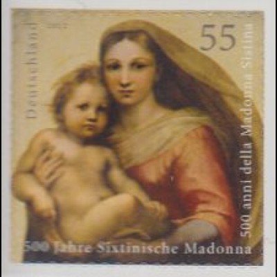 D,Bund Mi.Nr. 2965 a.MH Sixtinische Madonna, selbstkl. aus Markenheftchen (55)