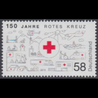 D,Bund Mi.Nr. 2998 150Jahre Rotes Kreuz (58)