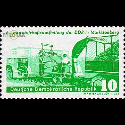 D,DDR Mi.Nr. 629 Landwirtschaftsausstellung, Mähhäcksler (10)