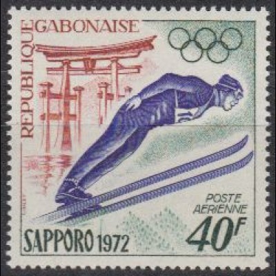 Gabun Mi.Nr. 454 Olympia 72 Sapporo, Skispringen (40)