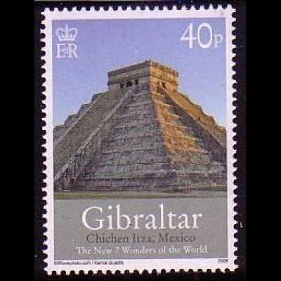 Gibraltar Mi.Nr. 1279 Neue 7 Weltwunder, Mayaruinen Chichen Itza (40)