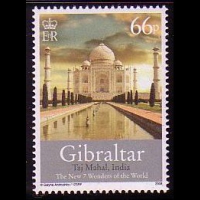 Gibraltar Mi.Nr. 1280 Neue 7 Weltwunder, Taj Mahal, Indien (66)