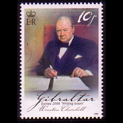 Gibraltar Mi.Nr. 1281 Europa 08, Der Brief, Winston Churchill (10)
