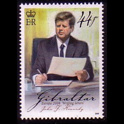 Gibraltar Mi.Nr. 1283 Europa 08, Der Brief, John F. Kennedy (44)