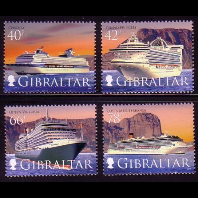 Gibraltar Mi.Nr. 1285-88 Kreuzfahrtschiffe (IV) (4 Werte)
