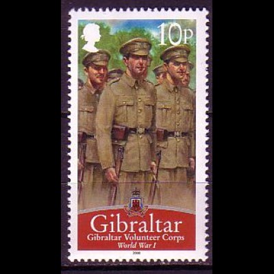 Gibraltar Mi.Nr. 1293 Königl. Streitkräfte, Freiwilligencorps (10)