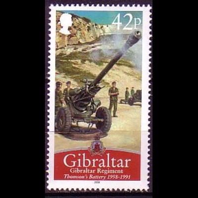 Gibraltar Mi.Nr. 1296 Königl. Streitkräfte, Flakschützen Thomson Batterie (42)