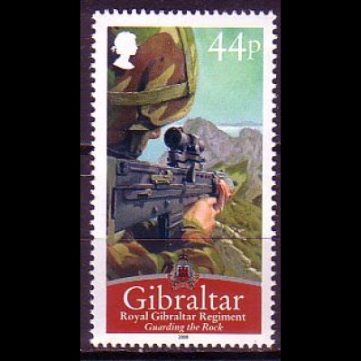Gibraltar Mi.Nr. 1299 Königl. Streitkräfte, Wachsoldaten Felsen Gibraltar (44)