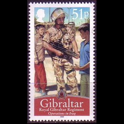 Gibraltar Mi.Nr. 1301 Königl. Streitkräfte, Einatz im Irak (51)