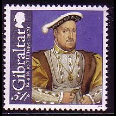 Gibraltar Mi.Nr. 1314 Thronbesteigung Heinrichs VIII, König Heinrich VIII (51)