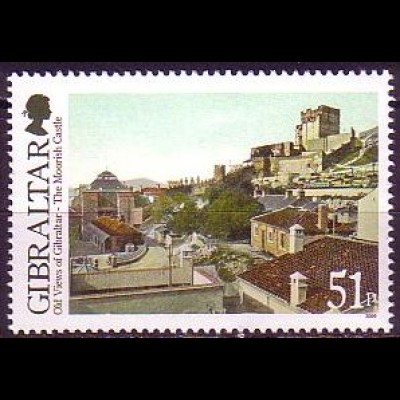 Gibraltar Mi.Nr. 1343 Frühere Ansichten von Gibraltar, Maurische Burg (51)
