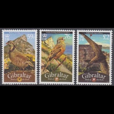Gibraltar Mi.Nr. 1396-98 Freimarken Vögel (3 Werte)