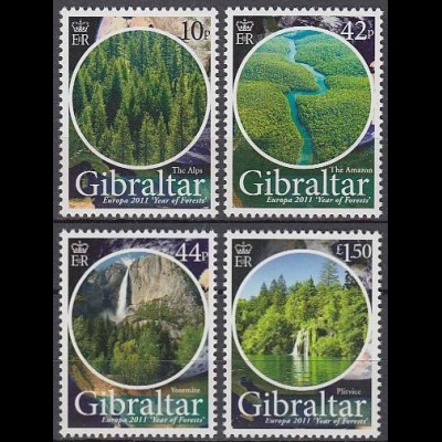 Gibraltar Mi.Nr. 1421-24 Europa, der Wald (4 Werte)
