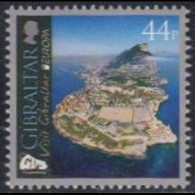Gibraltar Mi.Nr. 1486 Europa 12 Besuche, Besucht Gibraltar, Luftaufnahme (44)