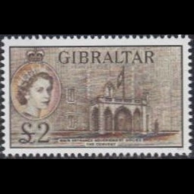 Gibraltar Mi.Nr. 1564 Freim.Gribraltar, Regierungsgebäude, Elisabeth II (2)
