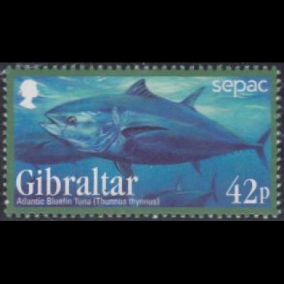 Gibraltar Mi.Nr. 1569 Gefährdete Tierarten, Roter Thunfisch (42)