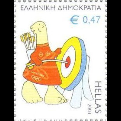 Griechenland Mi.Nr. 2166 Olympia 2004 (VI); Bogenschießen (0,47)