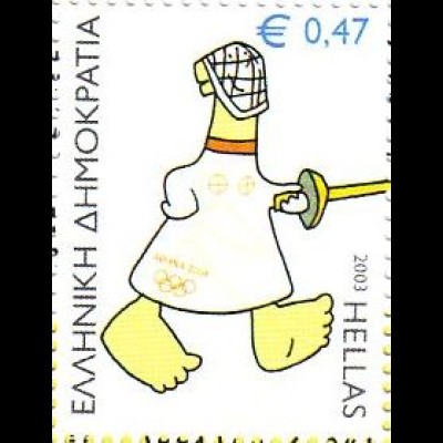 Griechenland Mi.Nr. 2170 Olympia 2004 (VI); Fechten (0,47)