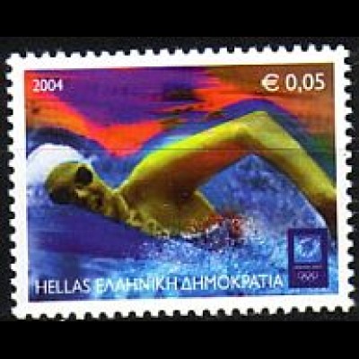 Griechenland Mi.Nr. 2214 Olympia 2004 (XII); Schwimmen (0,05)