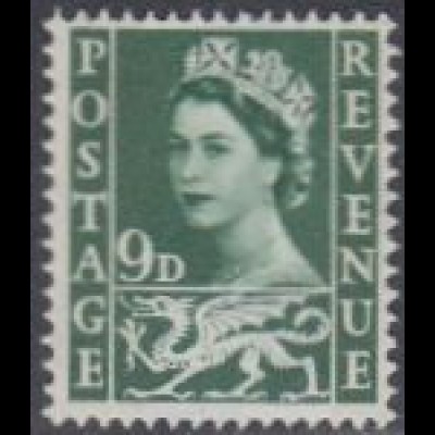GB-Wales Mi.Nr. 5 Freim.Königin Elisabeth II (9)