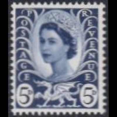 GB-Wales Mi.Nr. 10 Freim.Königin Elisabeth II (5)