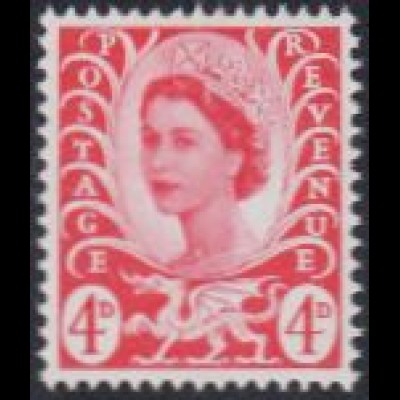 GB-Wales Mi.Nr. 11 Freim.Königin Elisabeth II (4)